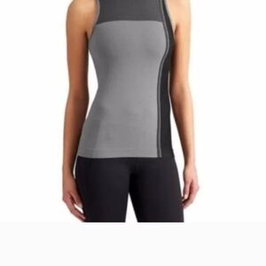 Derek Lam 10C Athleticwear Tank Top Black & Gray Size Medium